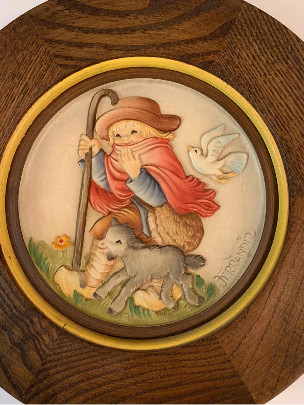 ANRI Christmas 1981 Spreading The Word‎ Plate by J Ferrandiz 724/4000 Italy